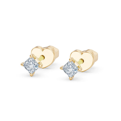 Solitär-Schmetterling-Ohrringe, 0.34 ct — 102-10116(3.0)PR
