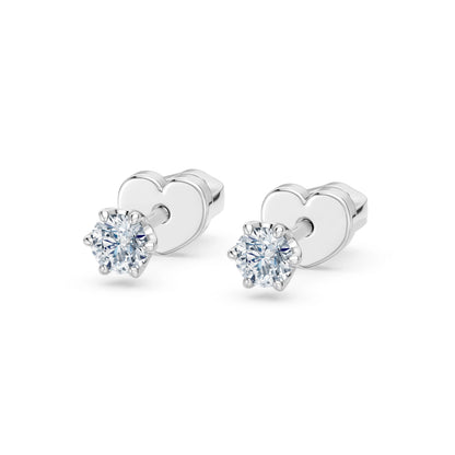 Solitär-Schmetterling-Ohrringe, 0.2 ct — 102-10040/1(3.0)