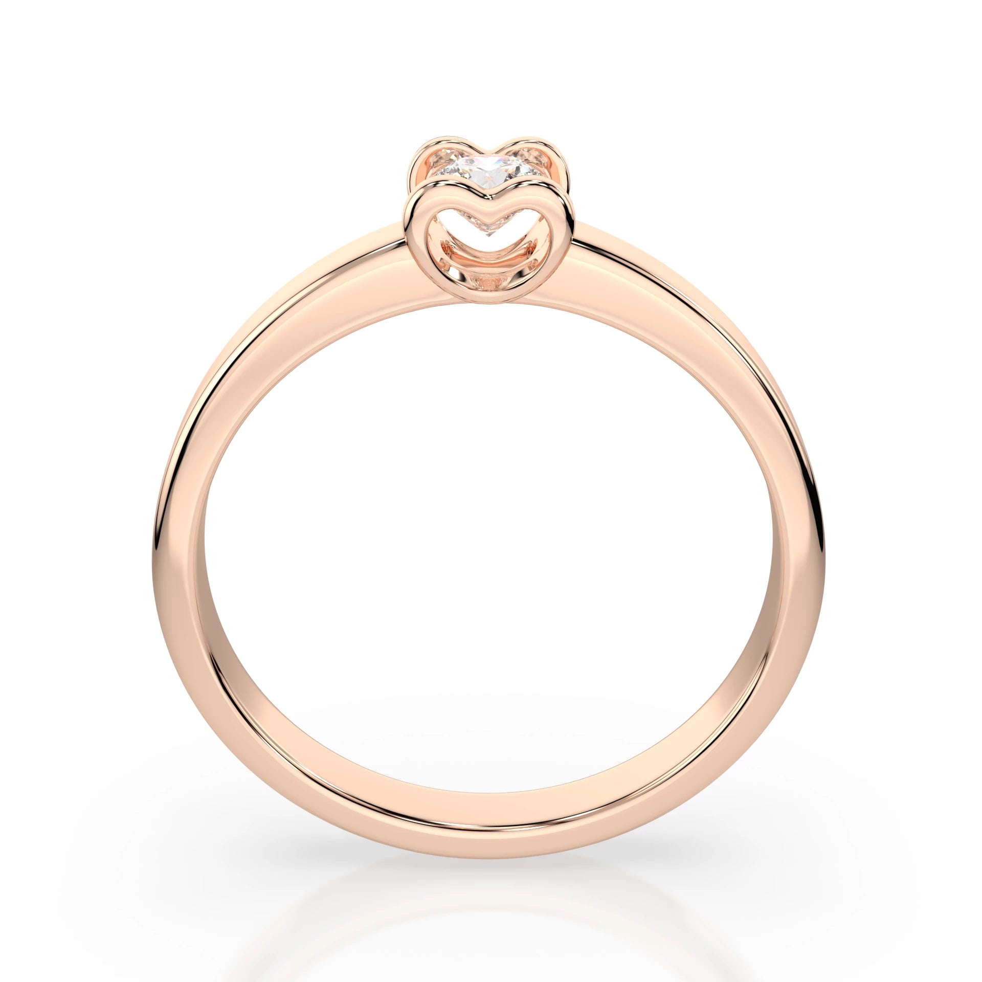 Solitär-Ring (Rund), 0.15 ct — 101-10013(3.4)