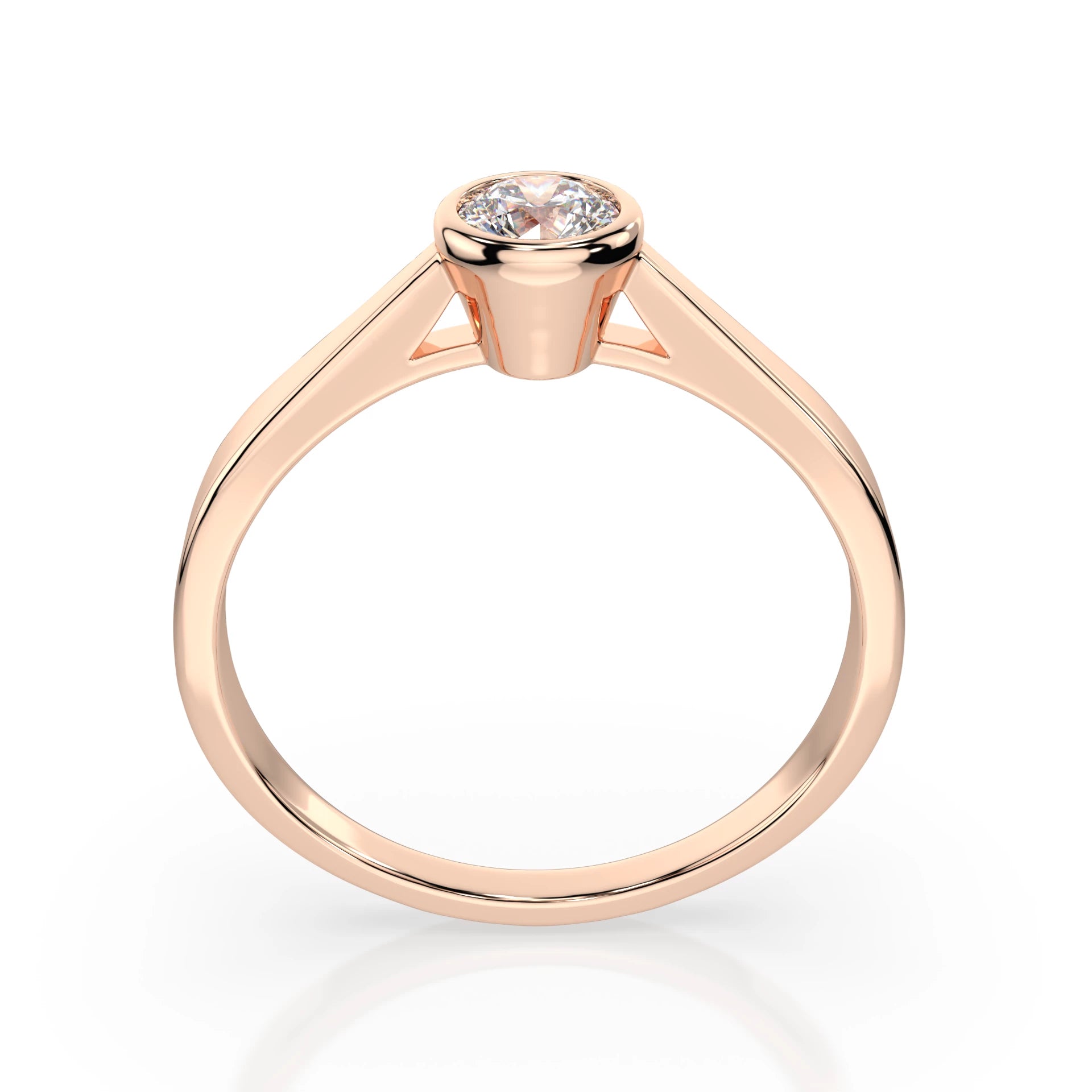 Solitär-Ring (Rund), 0.3 ct — 101-10010(4.2)