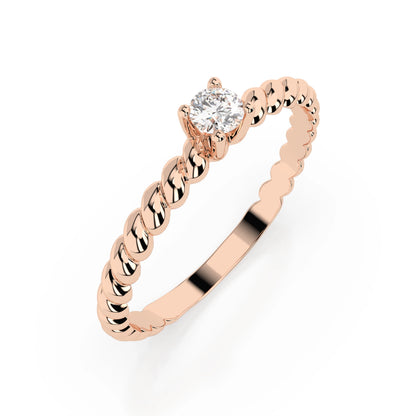 Solitär-Ring (Rund), 0.06 ct — 101-10038(2.5)