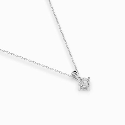 Solitär-Halskette (Rund), 0.1 ct — 104-10011(3.0)