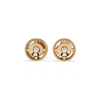 Minimalismus-Ohrringe (Rund), 0.04 ct — 102-10052