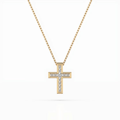 Minimalismus-Halskette (Rund), 0.03 ct — 104-10008