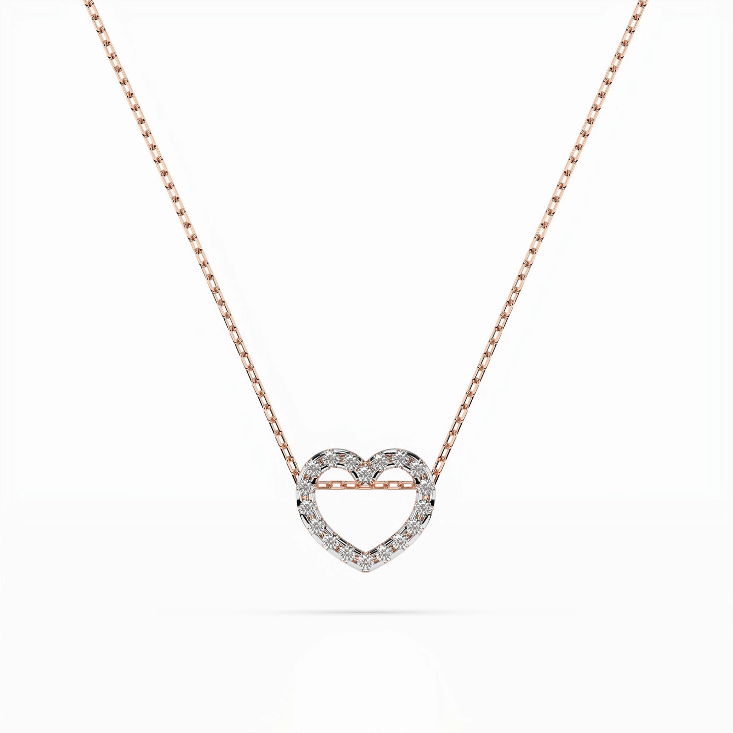 Minimalismus-Halskette (Rund), 0.09 ct — 104-10051