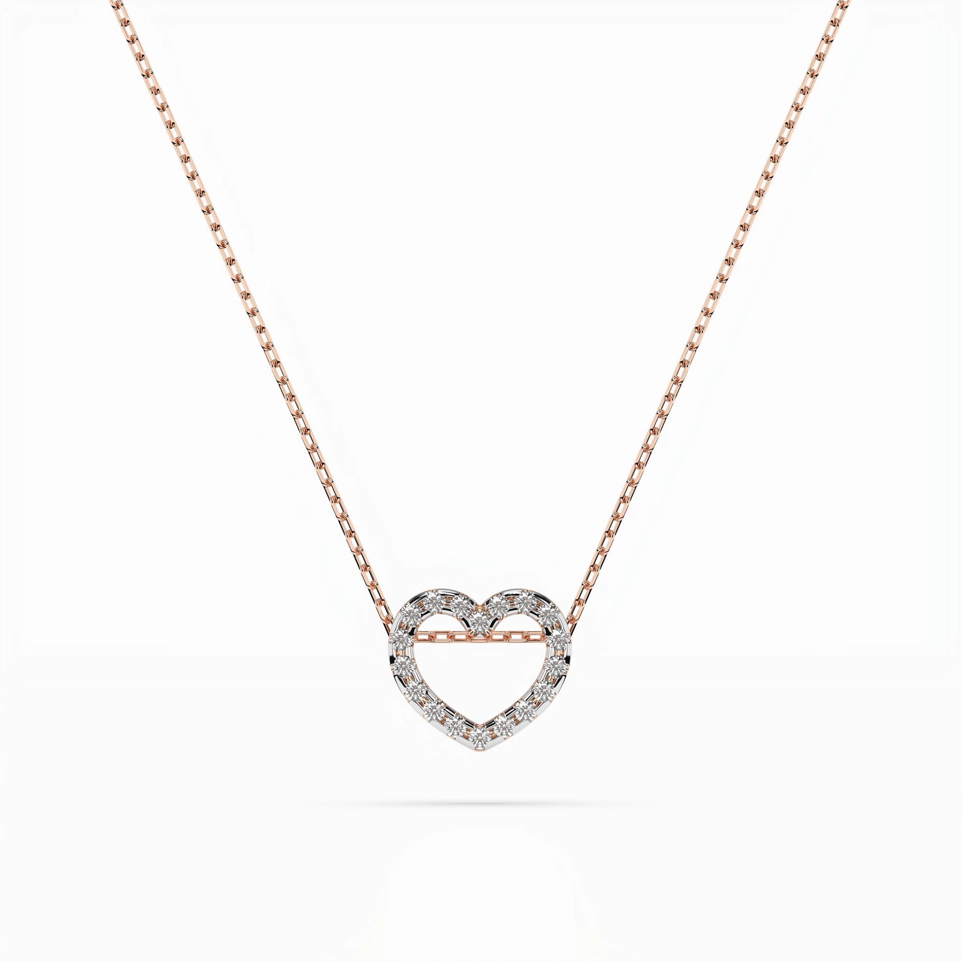 Minimalismus-Halskette (Rund), 0.09 ct — 104-10051