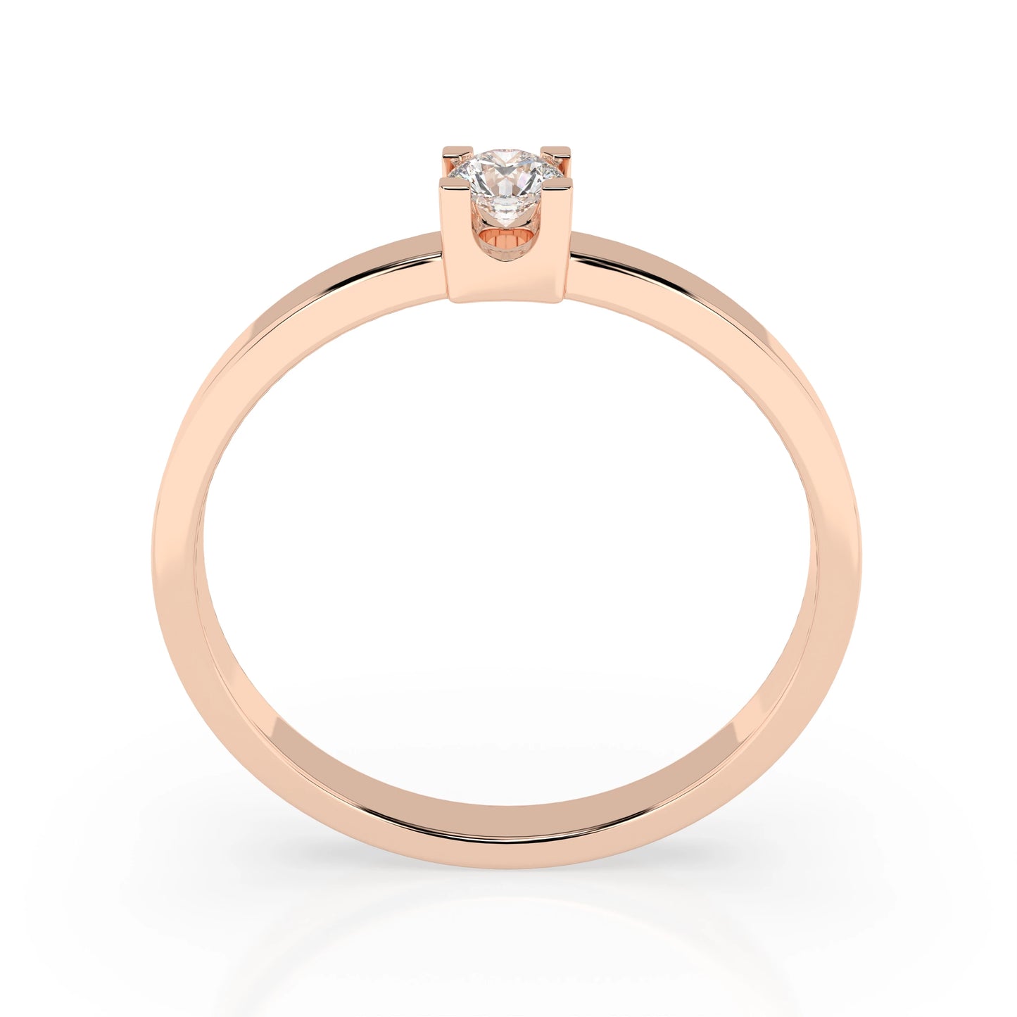 Solitär-Ring (Rund), 0.1 ct — 101-10036(3.0)
