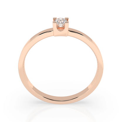 Solitär-Ring (Rund), 0.1 ct — 101-10036(3.0)
