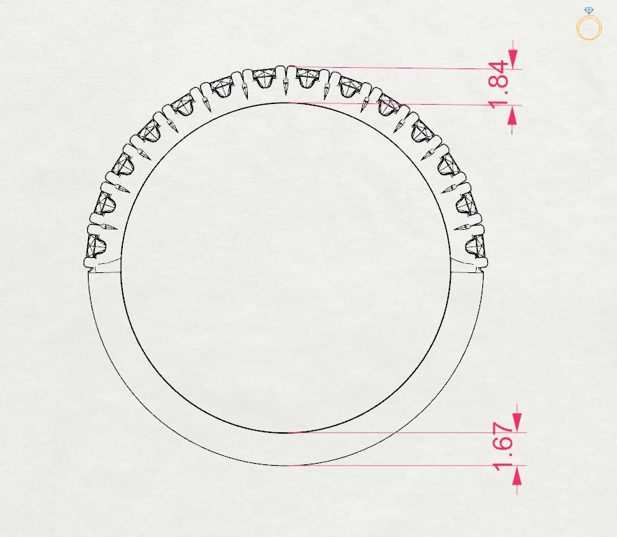 Eternity-Ring (Rund), 0.42 ct — 101-10112