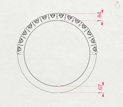 Eternity-Ring (Rund), 0.42 ct — 101-10112