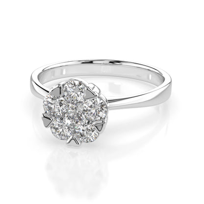 Illusion-Ring (Rund), 0.15 ct — 101-10015/1(3.4)