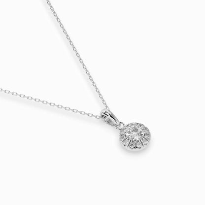 Solitär-Eternity-Halskette (Rund), 0.2 ct — 104-10053(3.7)