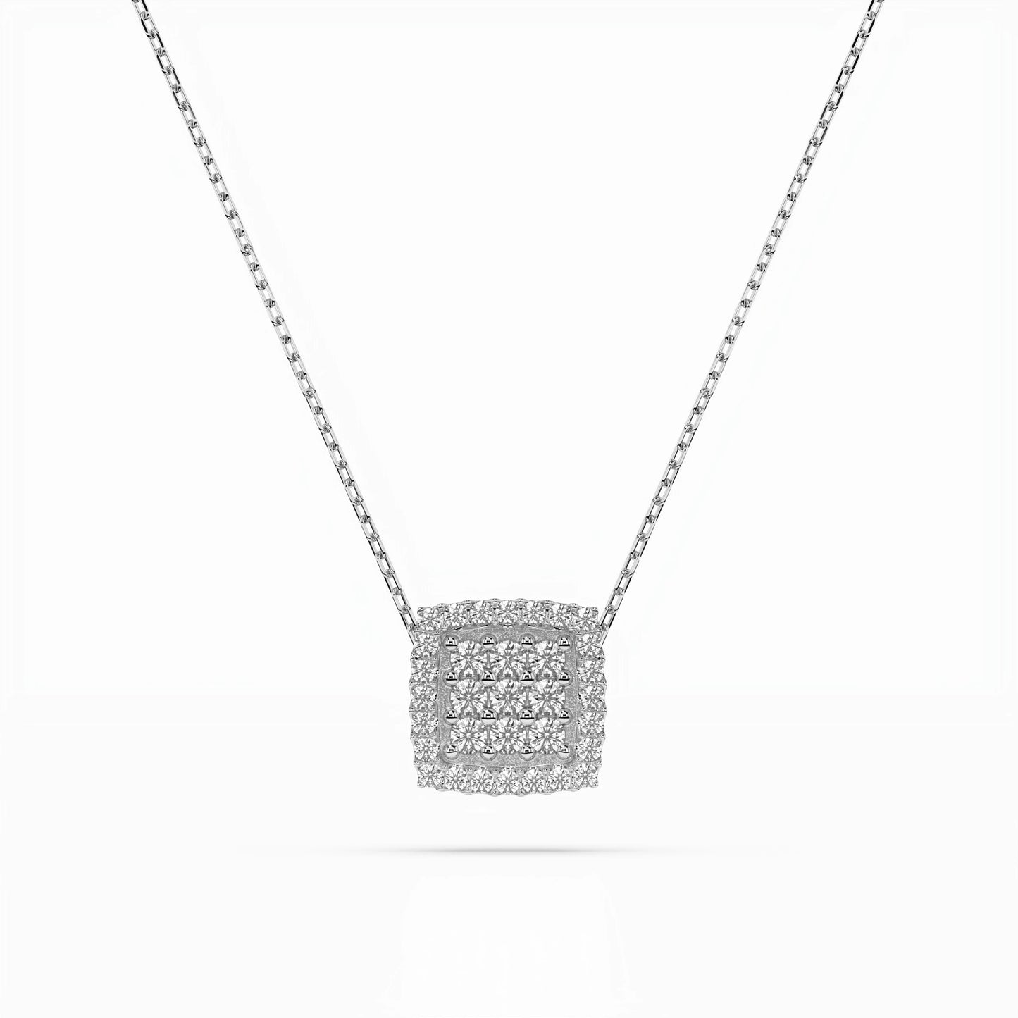 Illusion-Halskette (Rund), 0.12 ct — 104-10035