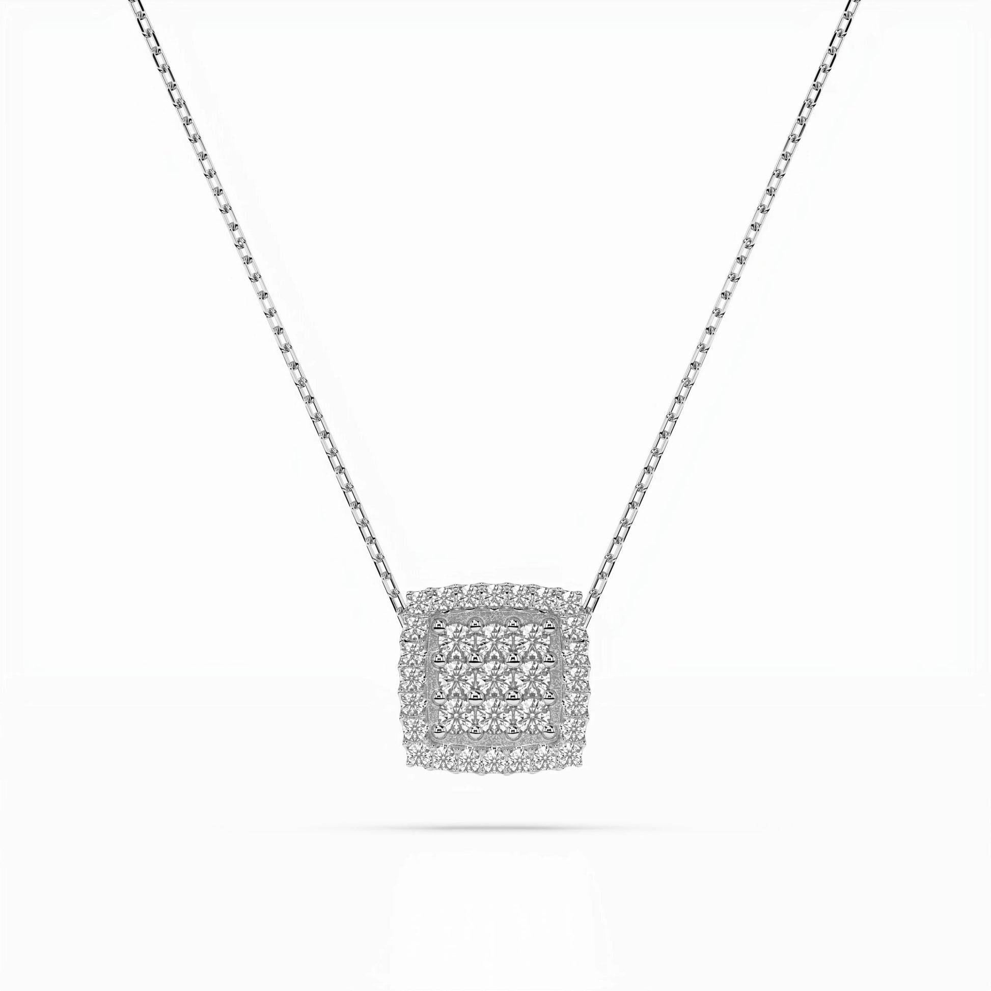 Illusion-Halskette (Rund), 0.12 ct — 104-10035