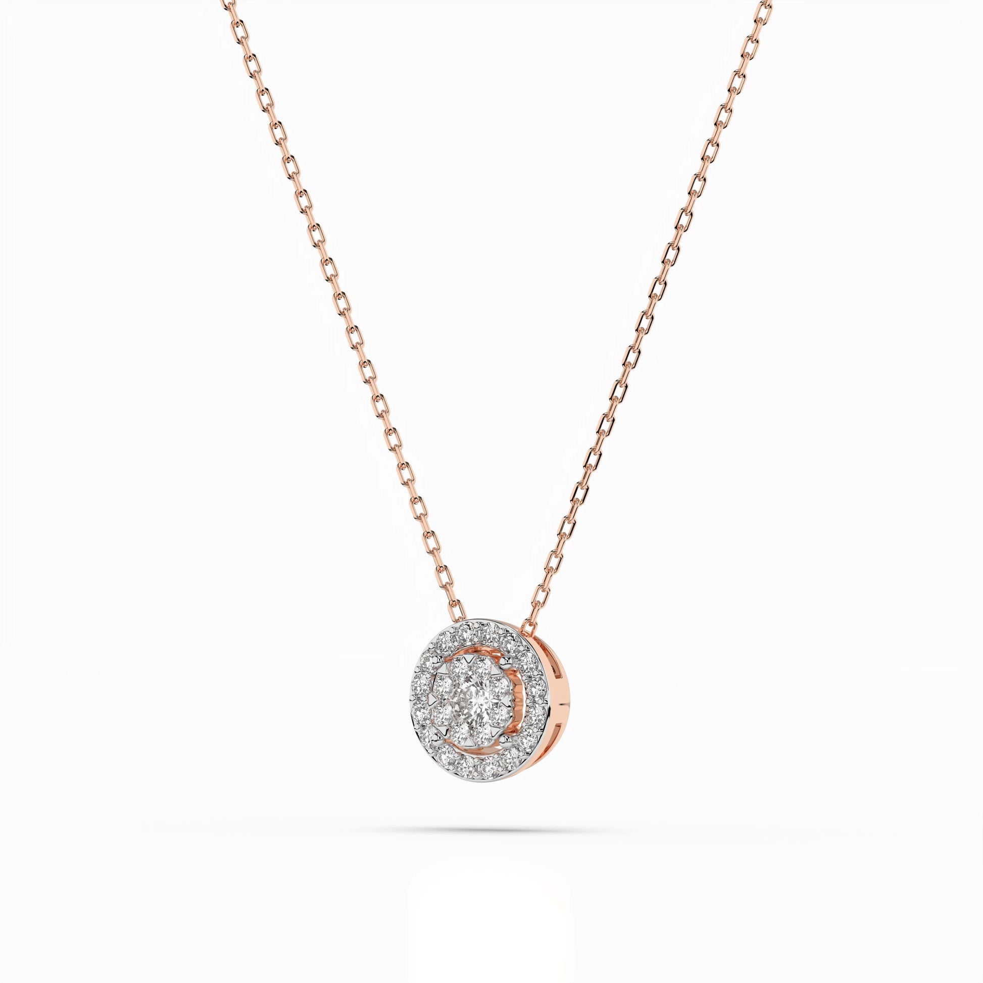 Illusion-Halskette (Rund), 0.1 ct — 104-10002(3.0)