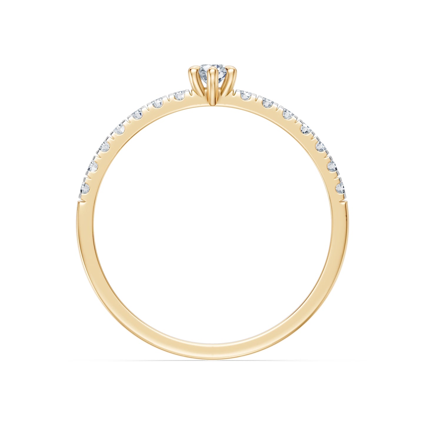 Solitär-Eternity-Ring, 0.09 ct — 101-10126/3(2.8)