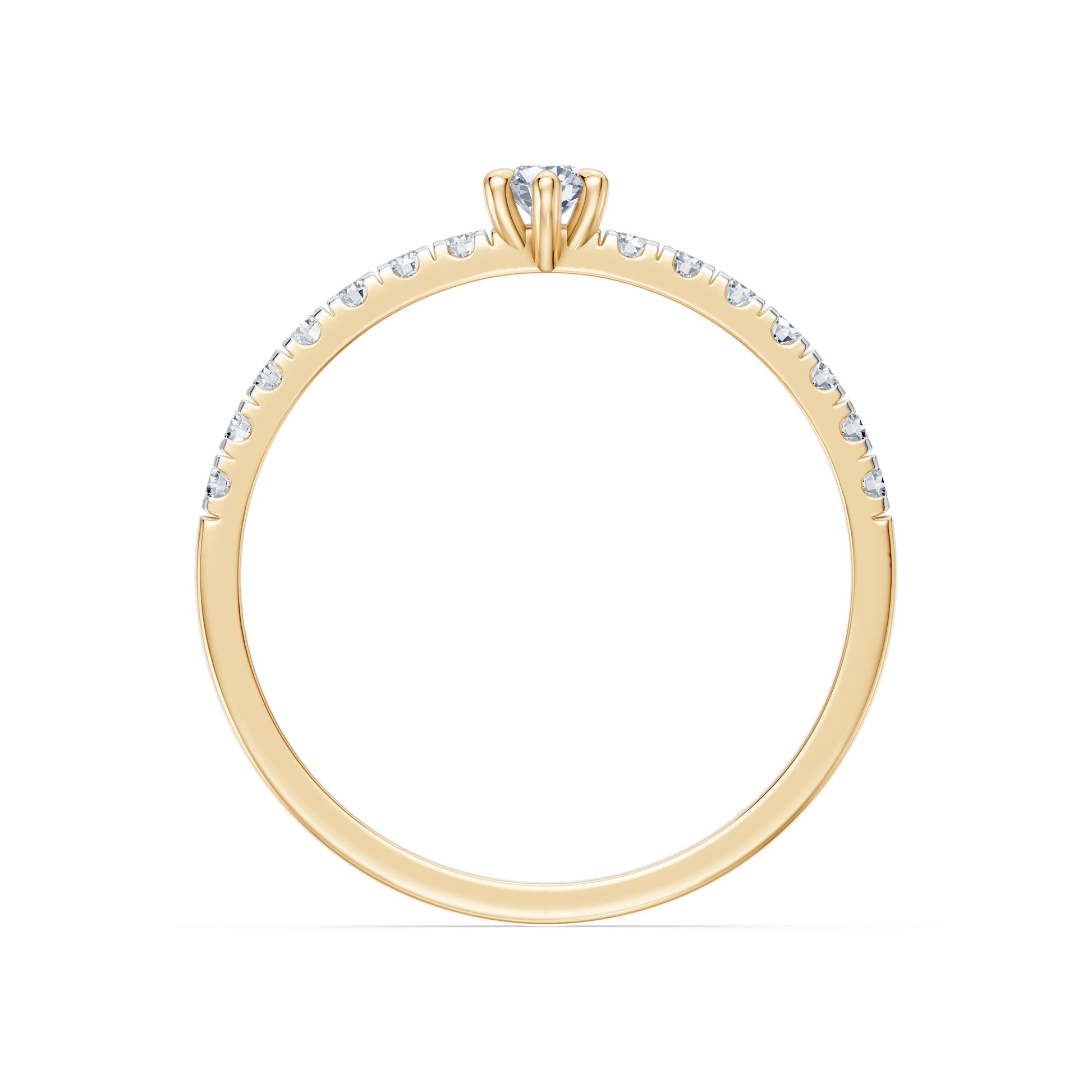 Solitär-Eternity-Ring, 0.09 ct — 101-10126/3(2.8)