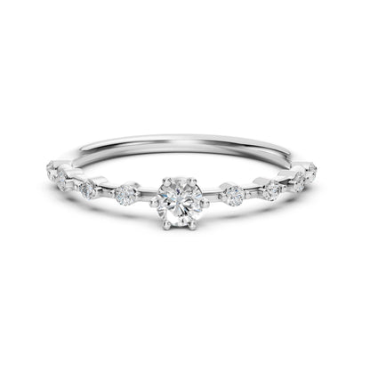 Solitär-Eternity-Ring (Rund), 0.2 ct — 101-10144(3.7)