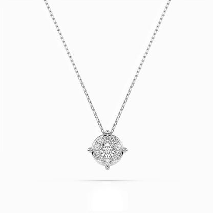 Solitär-Eternity-Halskette (Rund), 0.06 ct — 104-10001(2.5)