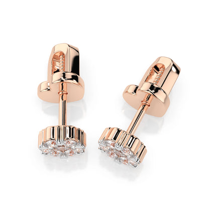Illusion-Ohrringe (Rund), 0.03 ct — 102-10015(2.0)