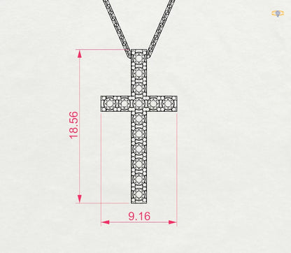Minimalismus-Halskette (Rund), 0.2 ct — 104-10025