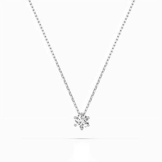 Solitär-Halskette (Rund), 0.15 ct — 104-10003(3.4)
