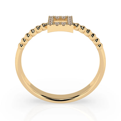 Minimalismus-Ring (Rund), 0.07 ct — 101-10053