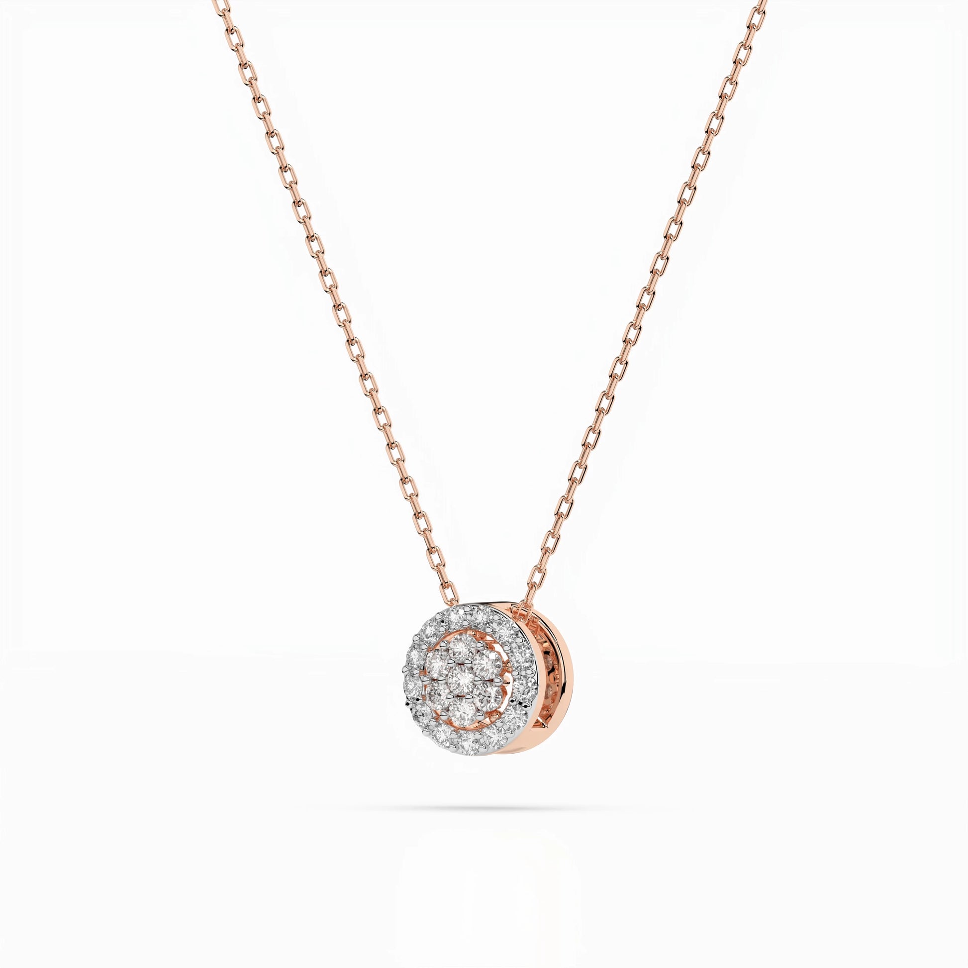 Illusion-Halskette (Rund), 0.08 ct — 104-10038