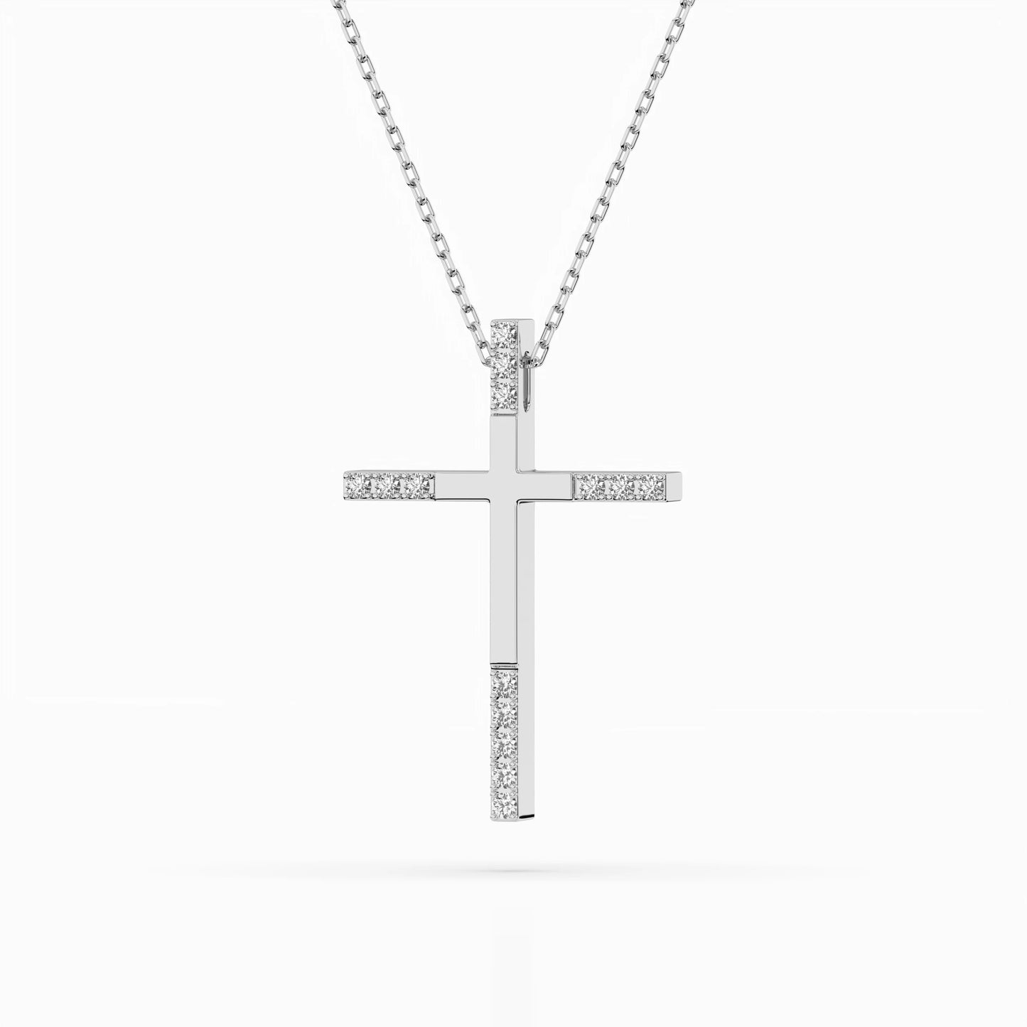 Minimalismus-Halskette (Rund), 0.08 ct — 104-10016
