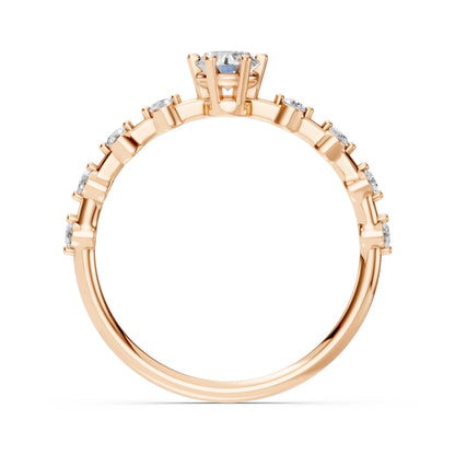 Solitär-Eternity-Ring (Rund), 0.3 ct — 101-10144(4.2)