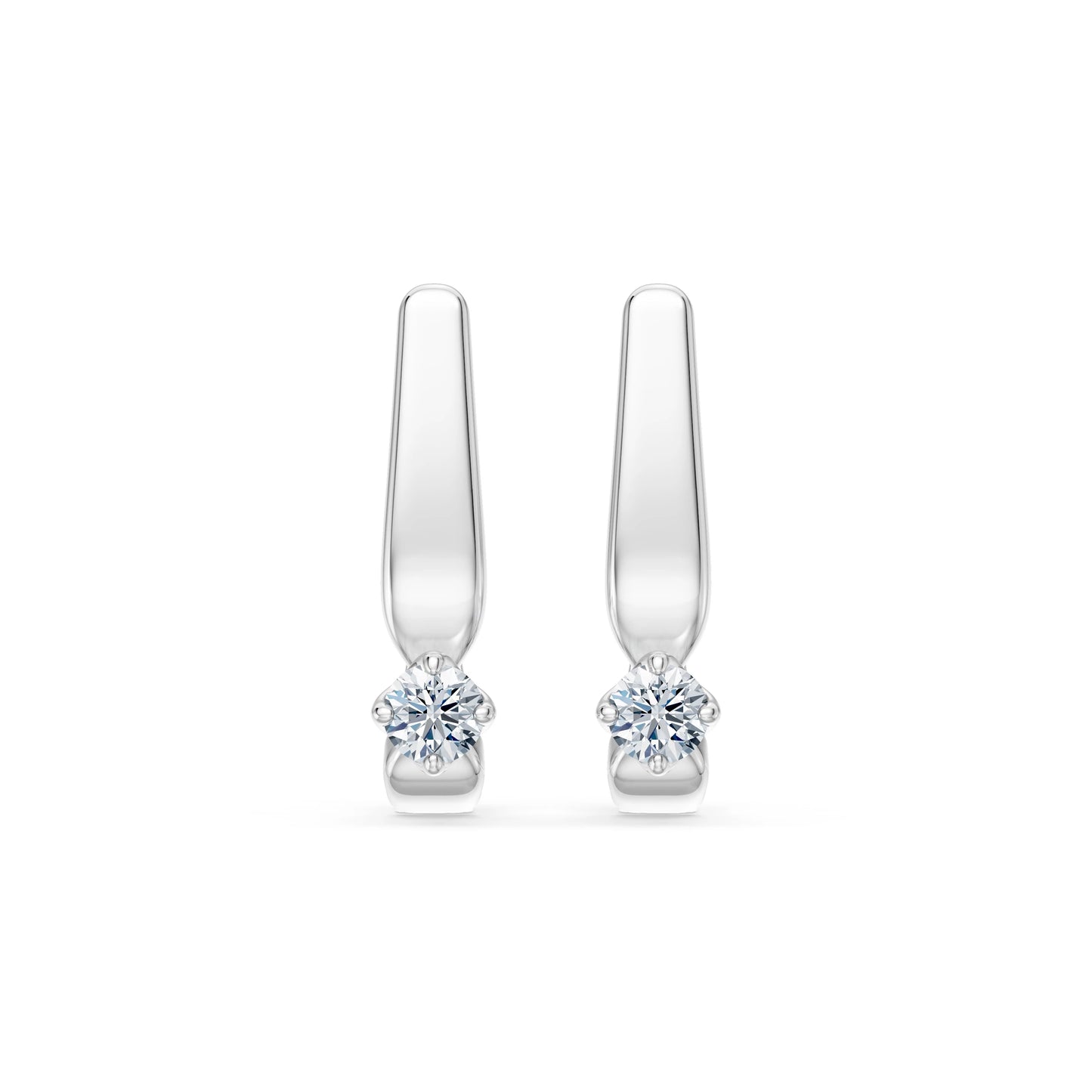 Solitär-Ohrringe mit englischem Verschluss, 0.2 ct — 102-10041(3.0)