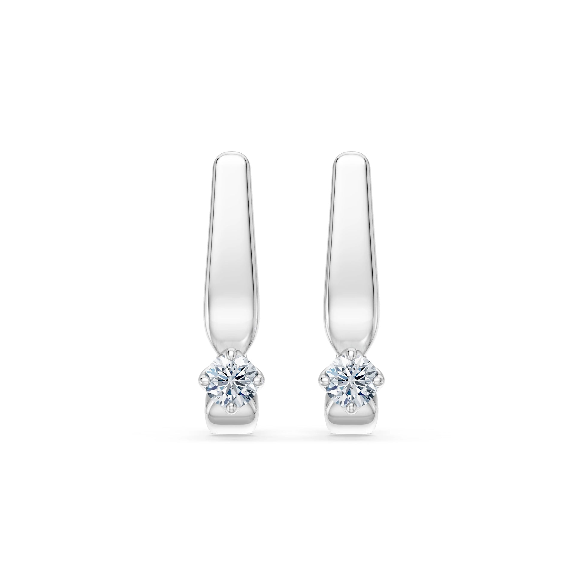 Solitär-Ohrringe mit englischem Verschluss, 0.2 ct — 102-10041(3.0)