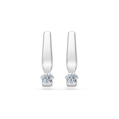 Solitär-Ohrringe mit englischem Verschluss, 0.2 ct — 102-10041(3.0)