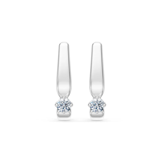 Solitär-Ohrringe mit englischem Verschluss, 0.2 ct — 102-10041(3.0)