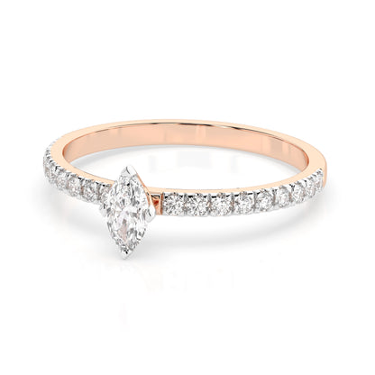 Solitär-Eternity-Ring (Marquise), 0.15 ct — 101-10181/4(0.15)MARQUISE