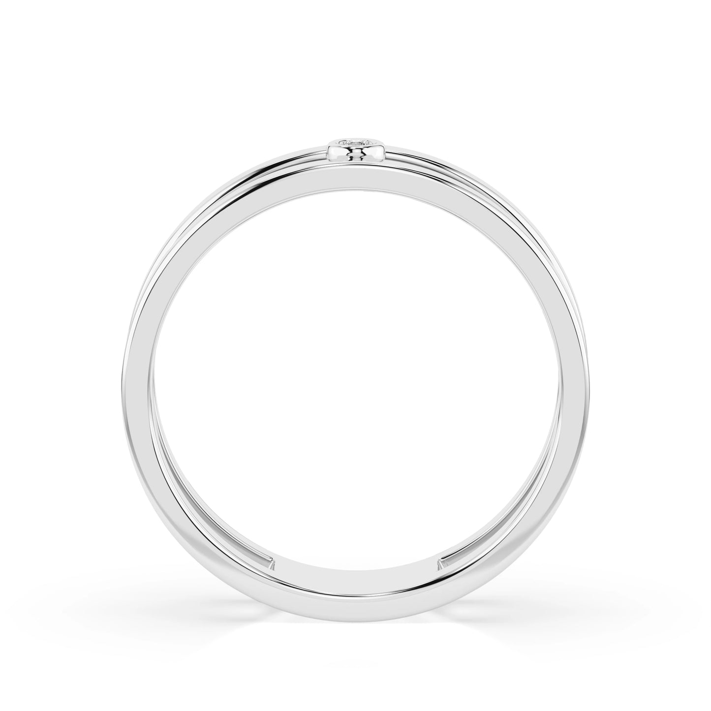 Minimalismus-Ring (Rund), 0.02 ct — 101-10064