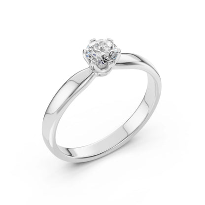 Solitär-Ring (Rund), 0.45 ct — 101-10040(4.8)