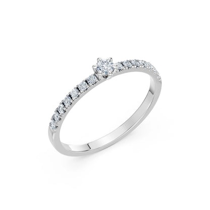 Solitär-Eternity-Ring, 0.09 ct — 101-10126/3(2.8)