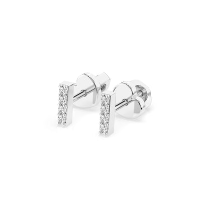 Minimalismus-Ohrringe (Rund), 0.08 ct — 102-10069