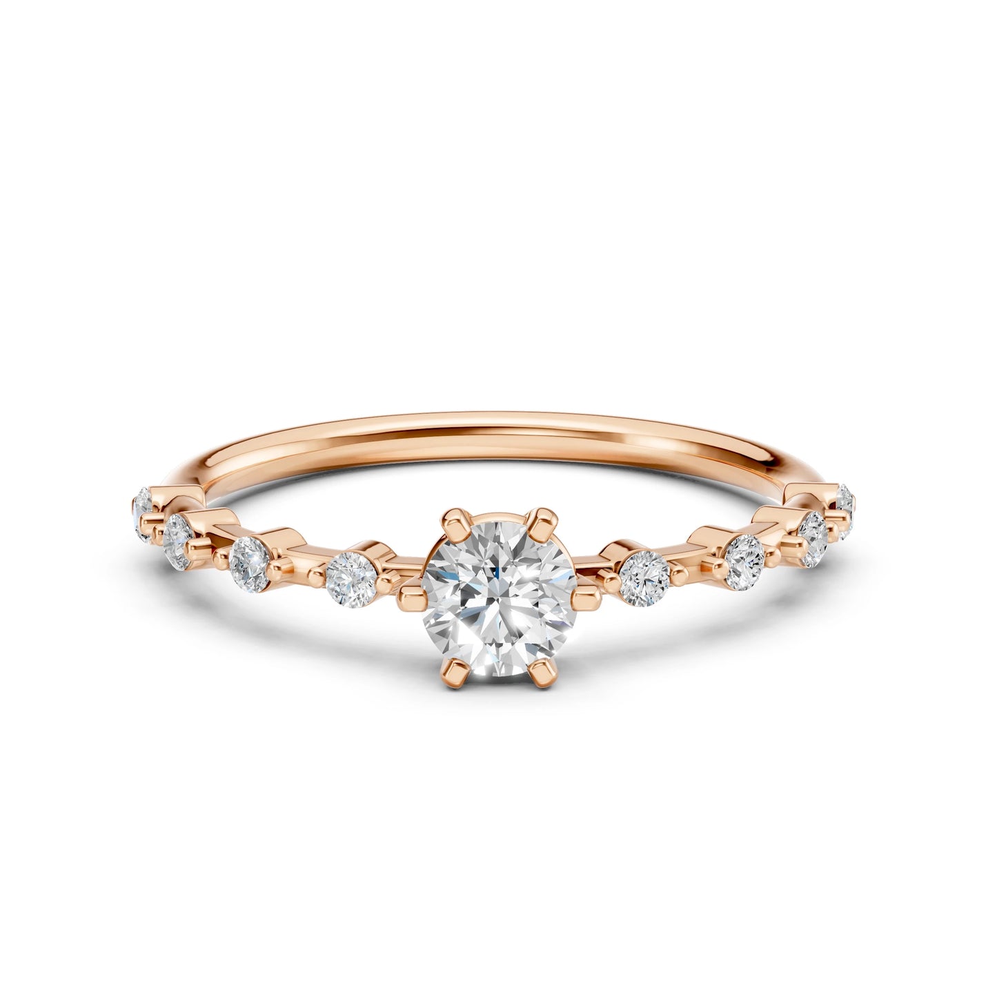 Solitär-Eternity-Ring (Rund), 0.4 ct — 101-10144(4.7)