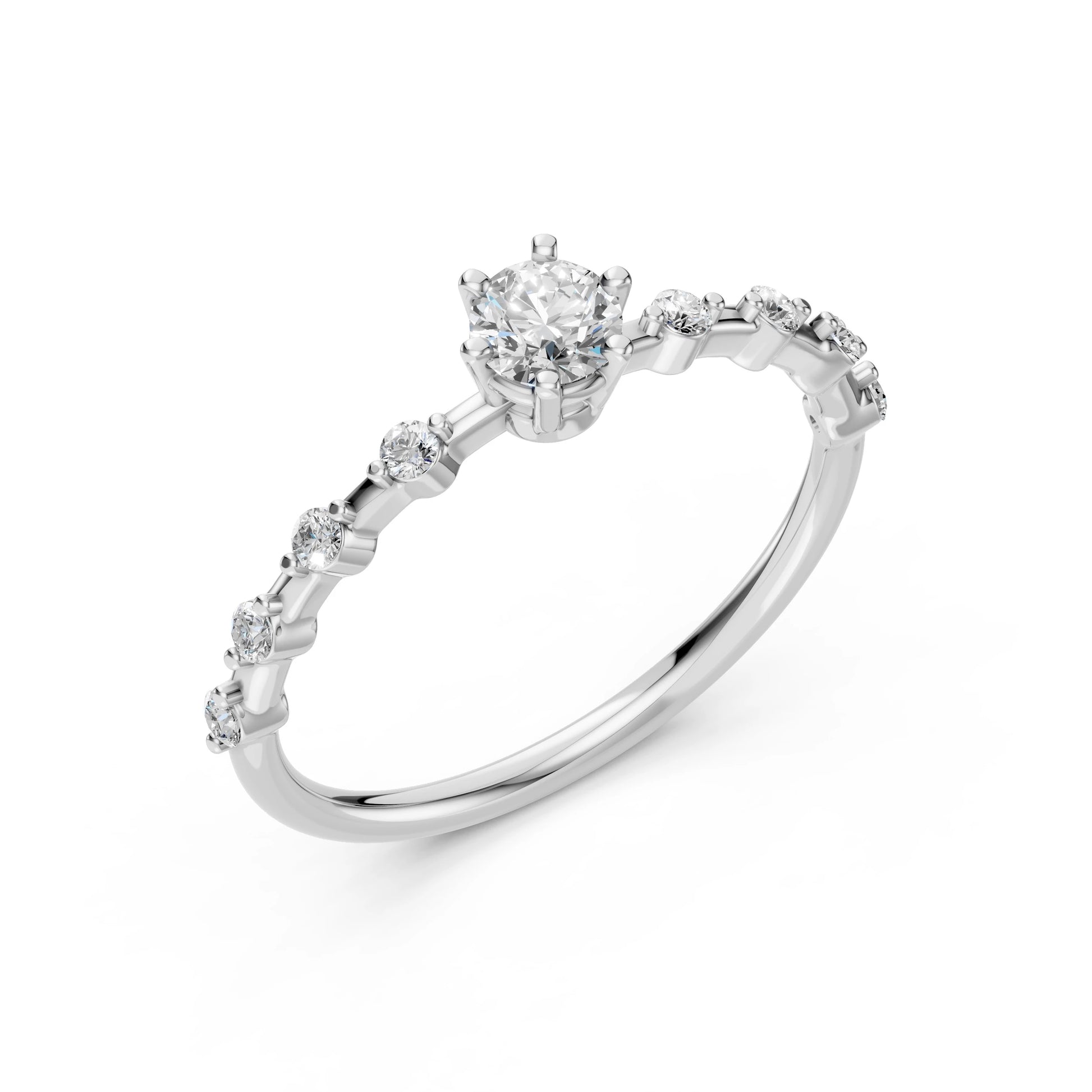 Solitär-Eternity-Ring (Rund), 0.3 ct — 101-10144(4.2)
