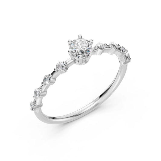 Solitär-Eternity-Ring (Rund), 0.3 ct — 101-10144(4.2)