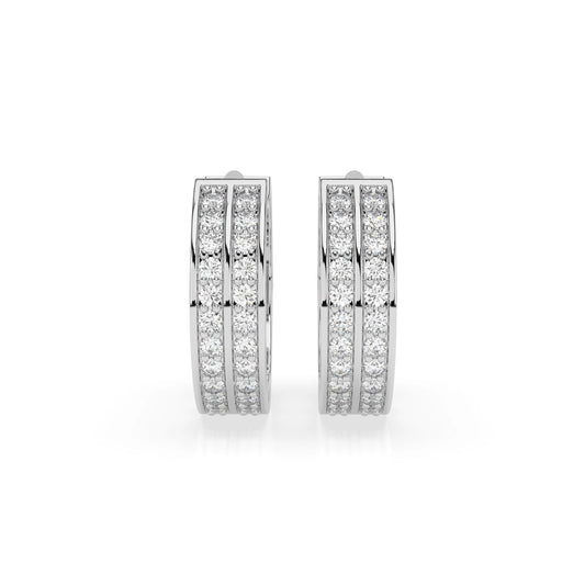 Eternity-Ohrringe (Rund), 0.35 ct — 102-10045/1