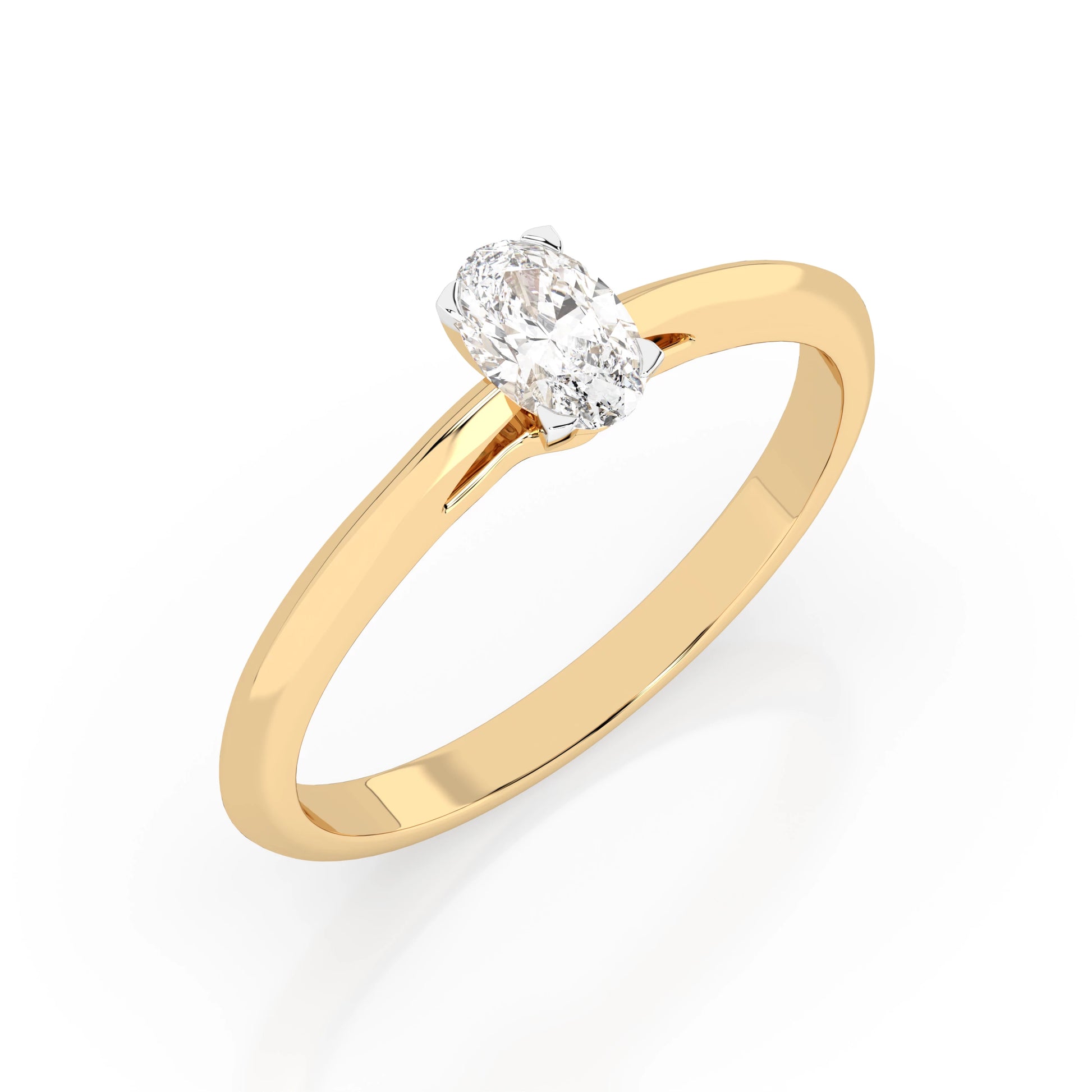 Solitär-Ring (Oval), 0.3 ct — 101-10190(0.30)OV
