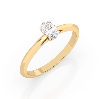 Solitär-Ring (Oval), 0.3 ct — 101-10190(0.30)OV