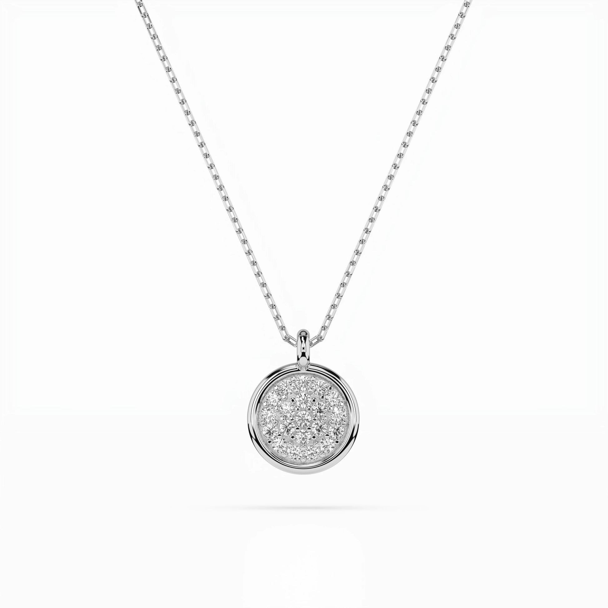 Illusion-Halskette (Rund), 0.12 ct — 104-10022