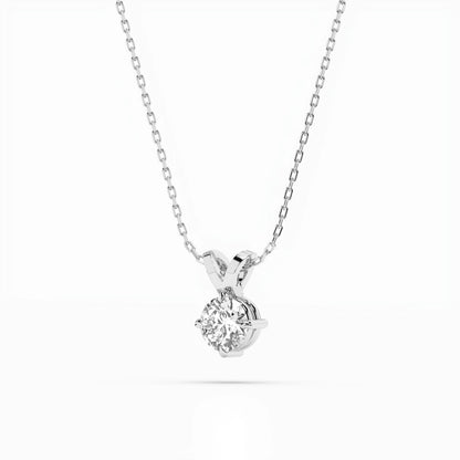 Solitär-Halskette (Rund), 0.5 ct — 104-10037(5.1)