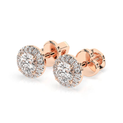 Solitär-Eternity-Ohrringe (Rund), 0.4 ct — 102-10095(3.7)