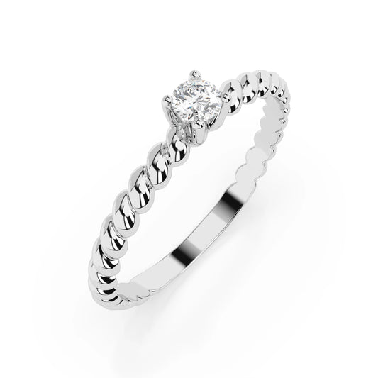 Solitär-Ring (Rund), 0.06 ct — 101-10038(2.5)