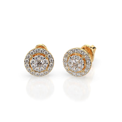 Illusion-Ohrringe (Rund), 0.12 ct — 102-10018(2.5)